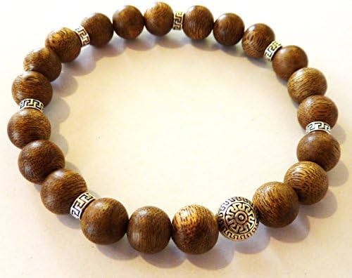 Vietnam Natural Agarwood Men Bracelet with Genuine 925 Sterling Silver