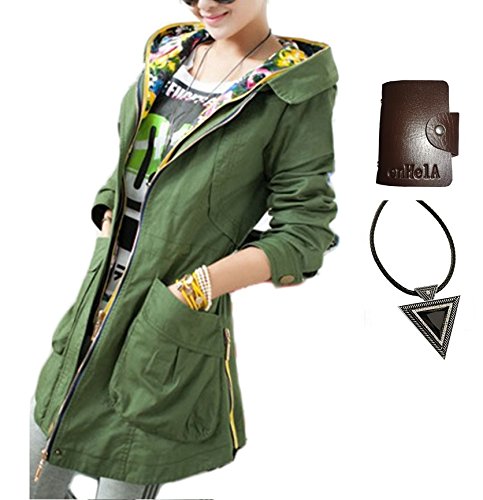 〔 エンヘルア 〕 enHelA ミリタリー モッズ コート ジャケット アウター ブルゾン ジャンパー コー デ ディ ネート カーキ カジュアル 着こなし 大きい サイズ 【 全部で3点セット 】