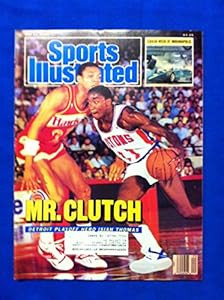 1987 Sports Illustrated May 18 Isiah Thomas - Mr Clutch Detroit Pistons Excellent