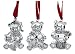 Gorham Bear Ornaments, Set of 3