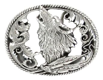 Wolf Accessories: Wolf Belt Buckle