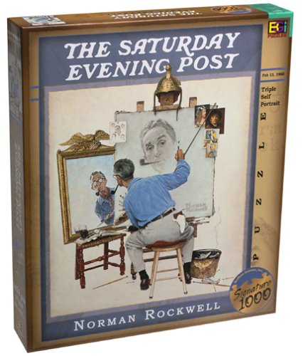 See Norman Rockwell Triple Self Portrait, 1000 Piece Puzzle