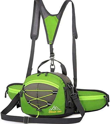 Cirkleoutdoor Fanny Pack Waist Bag Gym Waist Pack Bum Bag Pouch Trekking Bag Handy Bag Case Bum Travel Waist Belt Bag Pack Waist Pack with Water Bottle (Not Included) Holder (green)