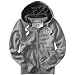 Aeropostale Young Mens; Mens Medium Grey Rugby Full Zip Hoodie Size Medium (M)