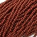 Czech Seed Beads 11/0 Warm Brown Opaque (1 Hank/4000 Beads)