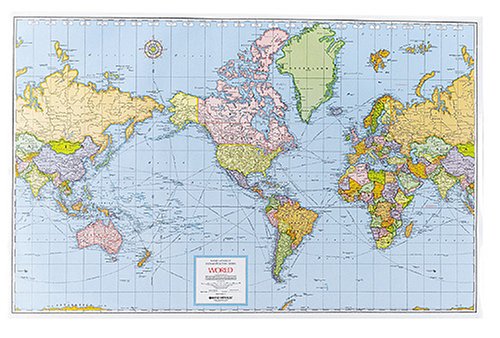 Electronics: Rand McNally Laminated Wall Map, World, 32