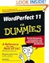 WordPerfect 11 For Dummies