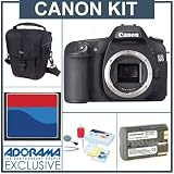 Canon EOS-30D Digital SLR Camera Body, - Refurbished by Canon U.S.A. with 2GB CF Memory Card, Spare BP-511 Lithium-Ion Battery, Lowepro Holster-Style Case, Professional Lens Cleaning Kit