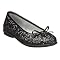 Girls' Xhilaration&reg; Hila Glitter Ballet Shoes - Black