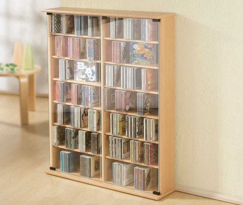 VCM 50404 VCM CD/DVD-Turm f&uuml;r \"Roma\" 300 CDs, erle Preisvergleich