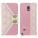LUNIWEI Fresh Flip Wallet Leather Case Cover for Samsung Galaxy Note 4 ...