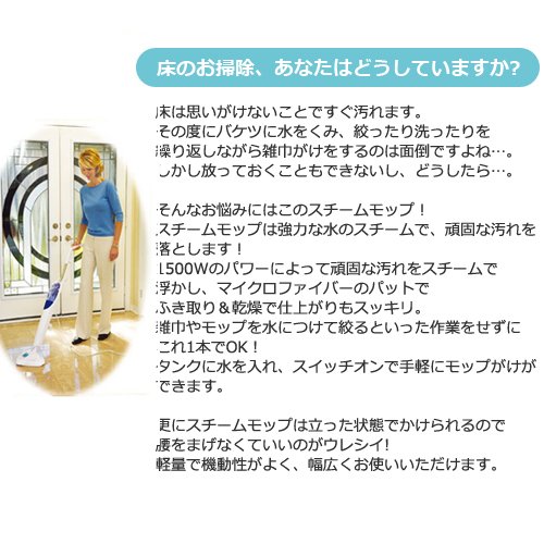 テレビショッピング研究所 スチームモップ H2O