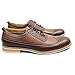 Brown Ferro Aldo Men's Dress Shoes Two Tone Brogue Original Perforation Details New 19278