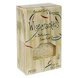 Partners Wisecrackers Low Fat Flatbread Style Crackers, Roasted Garlic Rosemary, 4.9-Ounce Boxes (Pack of 6)