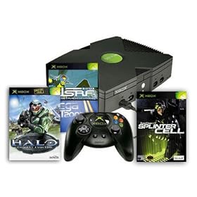 Xbox Console with Sega GT 2002, Jet Set Radio Future, Splinter Cell & FREE copy of Halo