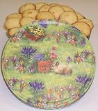 Gourmet Food : Scott's Cakes 2 1/2 lb. Coconut Macaroon Cookies in a Large Bunny Tin