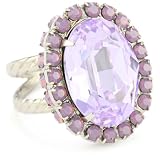 Sorrelli Violet Eyes Purple Crystal Oval Cockt