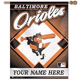 Baltimore Orioles Personalized Vertical Flag: 27x37 Banner