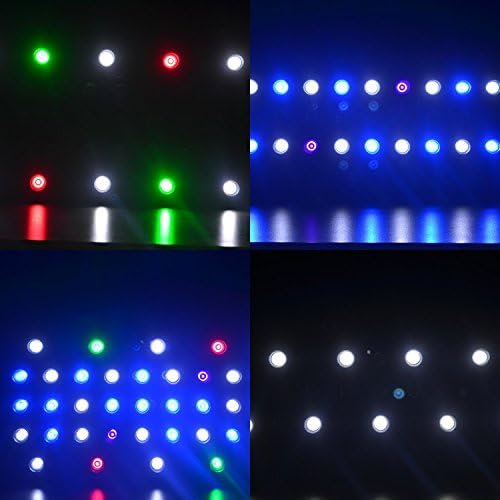 Eonstar® 16in Dimmable LED Aquarium Light Illusion S120 4 Modes 3w Chips for Coral Reef and Fish, with Intelligent Programmable Wired Controller(silver)