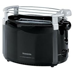 Rowenta TP-013 Toaster, schwarz-chrom; 2 Scheiben-Toaster, Br�tchen-R�staufsatz