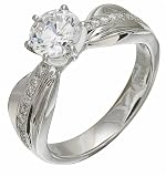 NEW DIAMOND WHITE GOLD LADIES RING