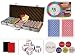 Casino Da Vinci Authentic All Clay Casino Quality Poker Chip Set w/ 500 Chips, 6 Dealer Buttons, 2 Cut Cards