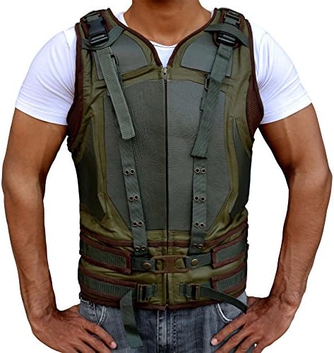 The Dark Knight Rises Bane Leather Vest - Tom Hardy Vest for Men (X-Large)