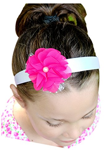 Girls Pearl Chiffon Arch Headband By Funny Girl Designs