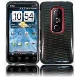 Carbon Fiber Design Hard Case Cover for Virgin Mobile HTC Evo V 4G HTC Evo 3D