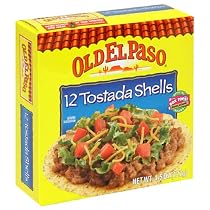 Old El Paso Tostada Shells, 4.5-Ounce Boxes (Pack of 12)