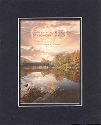 With God there are no endings, only endless beginnings. PSALM 30:5 . . . 8 x 10 Inches Biblical/Religious Verses set in Double Beveled Matting - A Timeless and Priceless Poetry Keepsake Collection