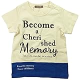 《H28年夏物》 nico hrat(ニコフラート) 製品洗い加工済み 天竺アンカー半袖Tシャツ 80cm/OB NO.B-260138