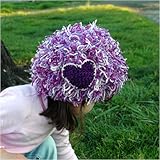 ZooniToddlerLittleGirlsPurpleHeartShaggyWinterHat2T-5