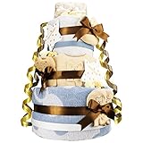 今治タオル imabari towel 出産祝い 日本製 オーガニック 豪華3段DX おむつケーキ 紋ごのみ ファーストベビーシューズ (goonテープタイプＭサイズ)