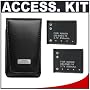 Nikon Coolpix 5811 Leather Carrying Case + (2) EN-EL10 Batteries Kit for S60, S210, S220, S230, S510, S520, S570, S600 & S700 Digital Cameras