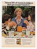 1977 Florence Henderson & Children Tang Orange Drink Print Ad (20893)