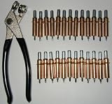 25 1/8 Cleco Fasteners Body Panel Repair w/ Pliers - Clecos