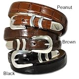 Brighton Mens Catera Croco Taper Belt