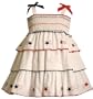 Bonnie Baby Smocked Bodice to Embroidered Stars on Multi Tier Skirt, 12 Months