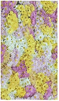 Daisy Design Custom Beach Hotel Travel Washcloth Hand Towel Warmer Soft and Comfortable 80% Polyester 20% Cotton, (16" x 28")