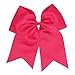 8 Inch Cheerleader Bows Ponytail Holder Cheerleading Bows Hair Tie(Multicolor)