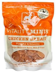 Dogswell Vitality Chicken Breast Mini's, 6-Ounce Orange Pouches (Pack of 6)