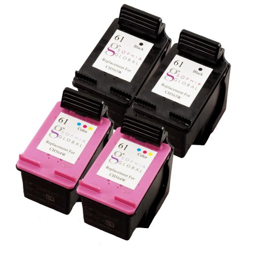 Sophia Global Remanufactured Ink Cartridge Replacement for HP 61 -2 Black, 2 Color On Sale