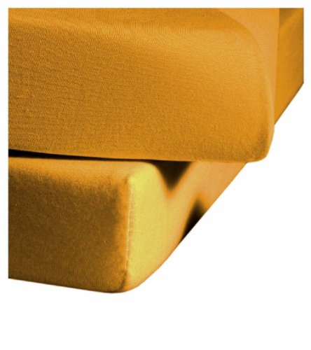 fleuresse 1212 Fb. 2349 Jerseyspannlaken 100 x 220 cm gelb