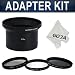 Adapter and Filter Kit for FUJIFILM FinePix S Series (S1600, S1700, S1730, S1770, S1800, S1850, S1880, S2500HD, S2550HD, S2600HD, S2700HD, S2800HD, S2900HD, S2950, S2990) - Includes: 72MM 3 Pcs Filter Kit (UV, CPL, ND) + 2 Part Lens Adapter Tube w/ 58MM and 72MM Filter Mount + Premium Microfiber Cleaning Cloth