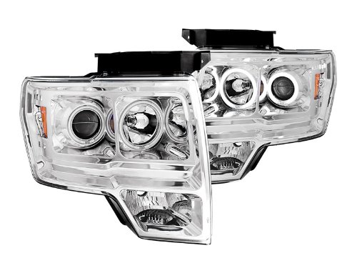 AnzoUSA 111162 Chrome Headlight Projector - (Sold in Pairs)