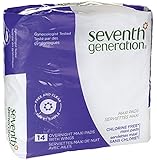 Seventh Generation Chlorine Free Maxi Pads Overnight with Wings -- 14 Pads