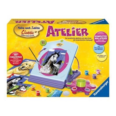 Ravensburger 28536 - Malen nach Zahlen Atelier (inkl, 3 Malen nach Zahlen Motive)