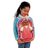 Baby Alive 11 Inch Tall Interactive Doll Playset - Baby Alive Go Bye Bye with Doll, 5 in 1 Carrier and Bottle (African American Version)