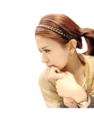 Wisedeal 5PCS 5COLORS ! Lady women girls Hot Bridal Wig Plait Braid Elastic Hair head band hoop accessory tie hairbands headbands turban